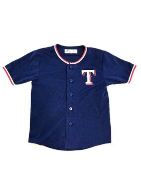 Kids Texas Rangers Garcia Button Up Jersey size 8
